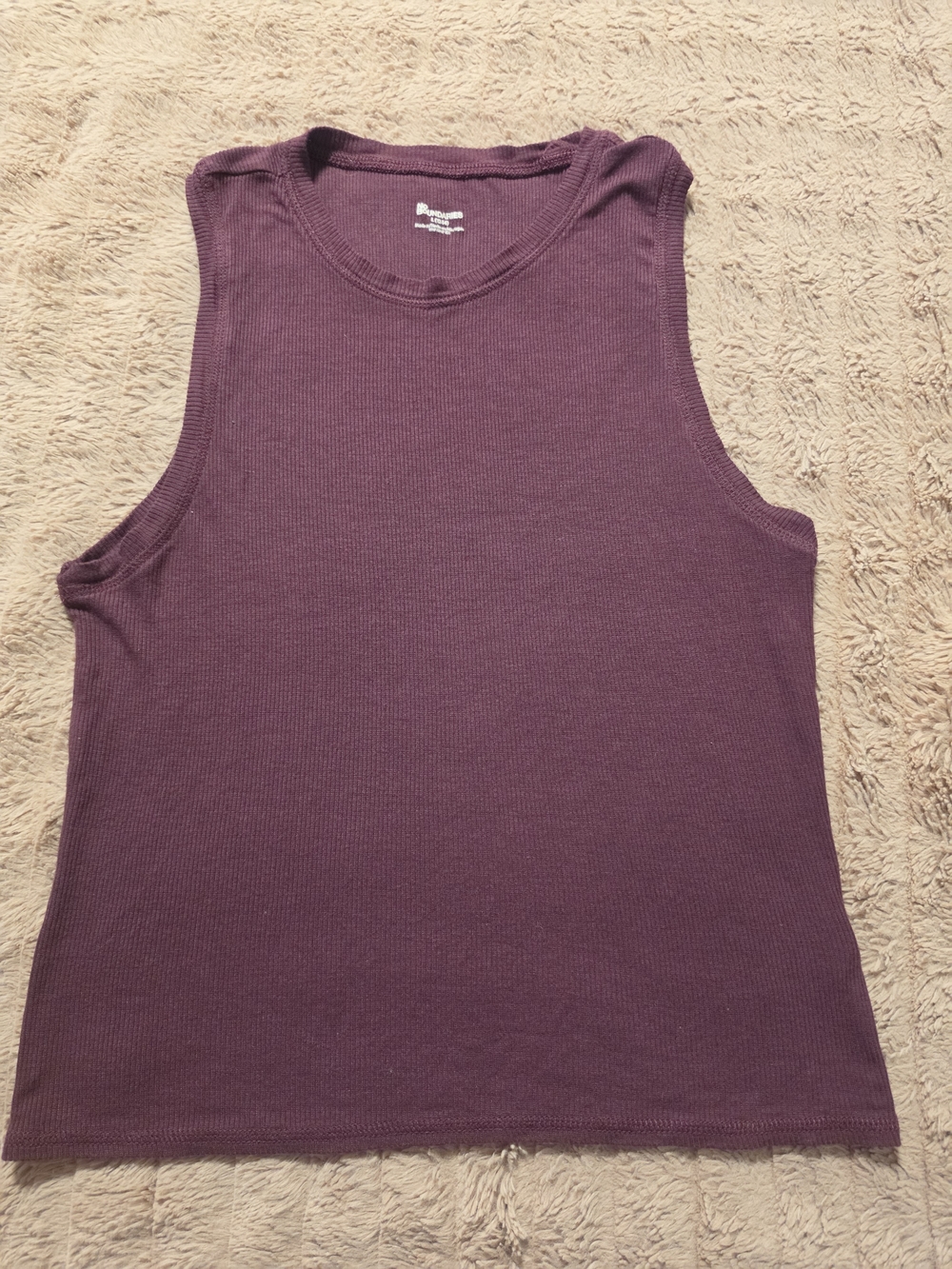 No Boundaries Ribbed Tank Top - Plum